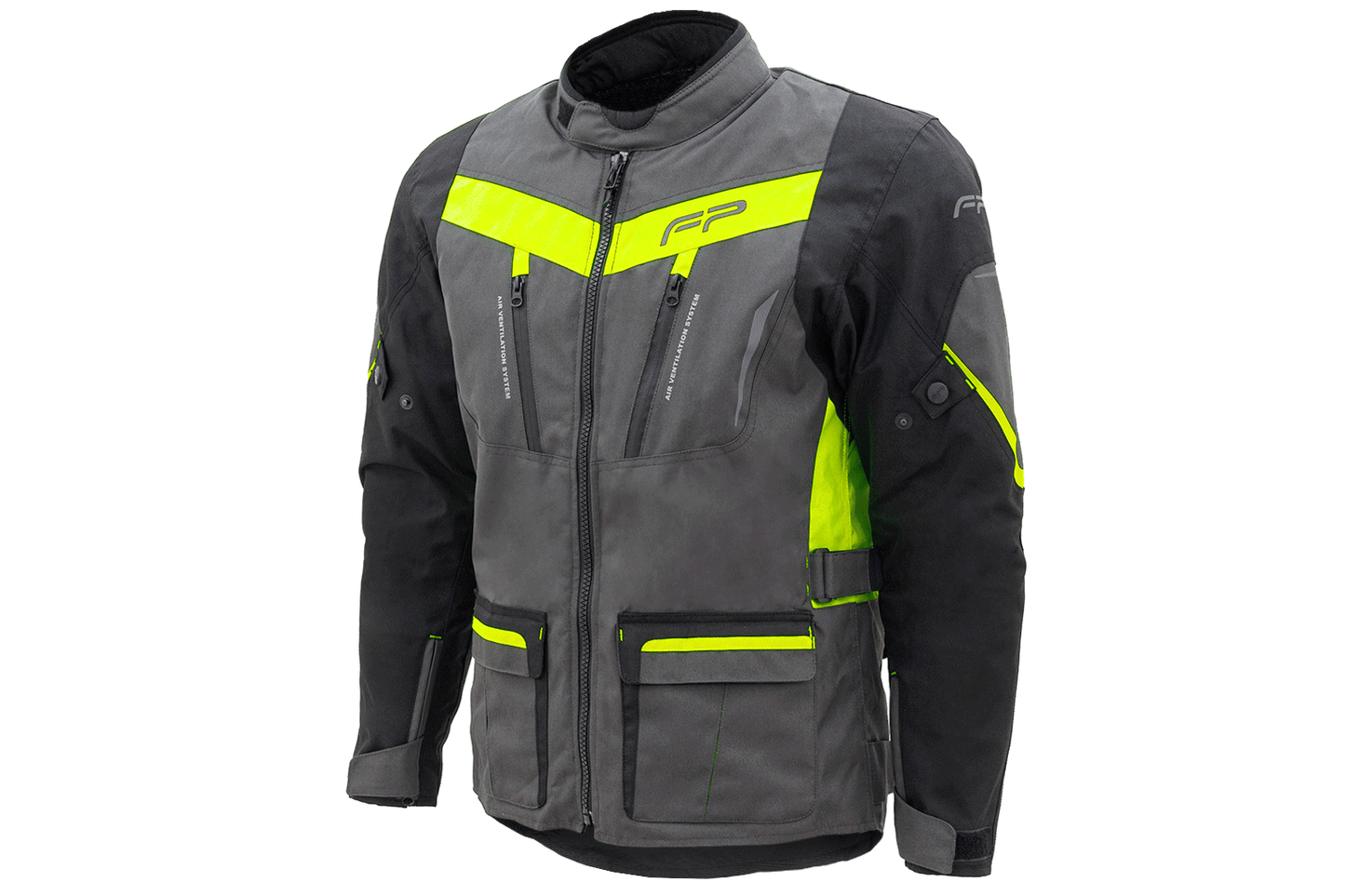 CHAQUETA TURISMO NOMAD GRIS/NEON FP