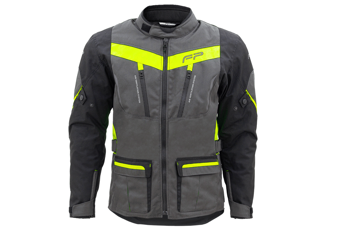 CHAQUETA TURISMO NOMAD GRIS/NEON FP